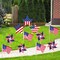 26 Pcs 4th of July Decorations Memorial Day Decorations,Small Flags,Patriotic Stars and Stripes Pinwheels,Red White and Blue Decor for Patriotic Independence Day Party Supplies